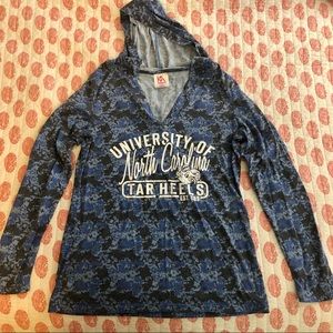 NC TARHEELS Camo Hoodie Ltwt Pullover